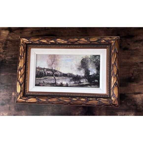 Ethan Allen Ville D’Avray Wall Art  Oil on Canvas Painting / excellent - Picture 4 of 12